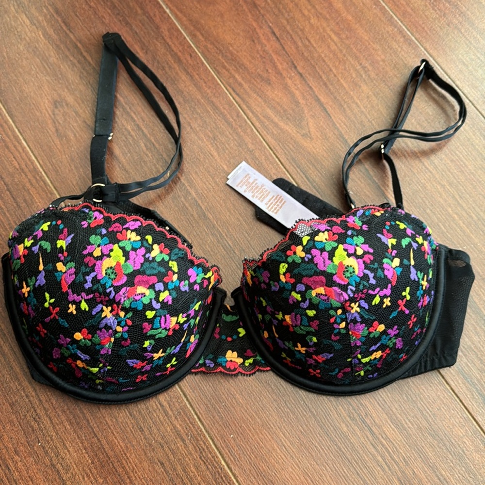 Savage X Fenty Lightly Lined Lace Balconette Bra